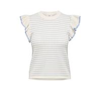 JDY - JDYCARICE S/L FRILL PULLOVER KNT NOOS Cloud Dancer - Gr. - L