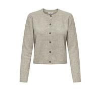 Jacqueline de Yong Strickjacke JDYChloe Life Feinstrick, Knopfleiste, leicht – Turtledove Melange S