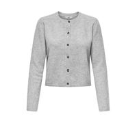 JdY Damen Feinstrickjacke JDYChloe Life leichte Damenjacke Cardigan Knopfleiste 15330581 Light Grey Melange XL