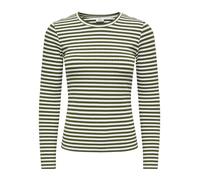 JDY - JDYFRANSISKA L/S STRIPE O-NECK TOP JRS Cloud Dancer - Gr. - XS