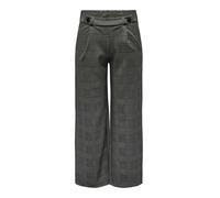 JDY Damen JDYGEGGO MIA Long Pant JRS NOOS Stoffhose, Granite Grey/Checks:Dark Check, XS / 32L
