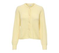 Strickjacke JDY "JDYLUMI LIFE L/S BUTTON CARDIGA KNT NOOS", Damen, Gr. M, golden haze detail:melange, Strick, Obermaterial: 52% Polyester, 41% Polyacryl, 4% Wolle, 3% Elasthan, meliert, regular fit no