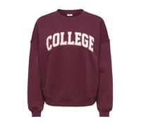 JDY - JDYMESA L/S O-NK EMB SWEAT JRS NOOS Windsor Wine - Gr. - XS