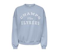 JDY - JDYMESA L/S O-NK EMB SWEAT JRS NOOS Cashmere Blue - Gr. - XL