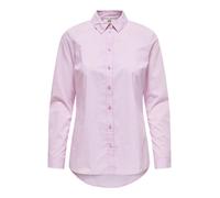 JdY Damen JDYMIO L/S Shirt WVN NOOS Hemd, Shocking Pink/Stripes:SMALL White Stripes, 34