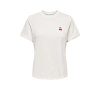 JDY - JDYPISA LIFE S/S PRINT TOP JRS NOOS Cloud Dancer - Gr. - XL