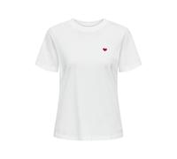 JDY Damen Jdypisa S/S Print Top JRS Noos T-Shirt, Cloud Dancer, Small