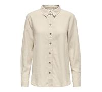 Jacqueline de Yong Damenbluse JDYSAY L/S Linen Loose – 55% Leinen/45% Viskose – XL Beige