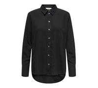 Jacqueline de Yong Hemdbluse JDYSAY L/S Linen Loose - 55% Leinen/45% Viskose - Schwarz Gr. M
