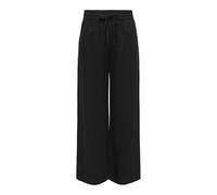 JdY Damen JDYSAY Linen HW Wide Pant WVN NOOS Leinenhose, Black, (L) W x 32L