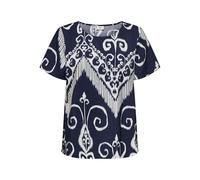 Jdytroya Life S/S O-Neck Top WVN Dia