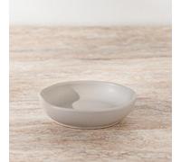 Jean & Len Schmuckablage aus robustem Steingut in dezenter Sandfarbe, vielseitig einsetzbar als Schmuck- oder Seifenablage, wellenförmiges Design, 25 x 10 cm