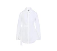 Jean Paul Gaultier - Tailored Wrap Shirt With Silhouette - Größe 36 - weiß