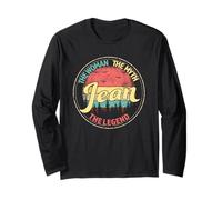 Jean The Woman The Myth The Legend Personalisierter Name Langarmshirt