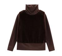 Jeanne Baret - Women's Camelia Sweater - Fleecepullover, Gr. M 40, schwarz/braun (Hazelnut)