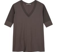 Jeanne Baret Polynesia V-Neck Damen T-Shirts braun Größe XS Lifestyle Hautfreundlich