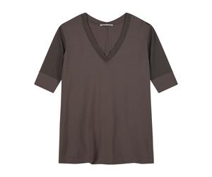 Jeanne Baret Polynesia V-neck T-shirt cord (P604) 32