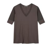 JEANNE BARET Polynesia V-Neck T-Shirt Damen / CORD /