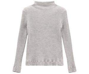 Jeanne Baret - Women's Cyclamen Turtleneck - Longsleeve, Gr. XXS 34, grau (Snowdrop)