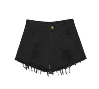 Jeans Bermuda Damen Weites Bein, Shorts Kurze Hose Sommer Jeansshorts High Waist Jeansshort Zerrissene Casual Denim Sommershorts Ripped Hotpants Mit Taschen, Sommer Kleidung Für Damen