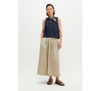 Jeansbluse MARC O'POLO "aus Organic-Cotton-Leinen-Mix", Damen, Gr. S, blau (dunkelblau), Obermaterial: 67% Baumwolle, 33% Leinen, unifarben, regular fit normal, Blusen Jeansbluse (88998050-S) dunkelbl