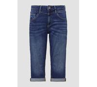 QS Jeans Catie/Slim Fit/Mid Rise/Capri Length dunkelblau 34