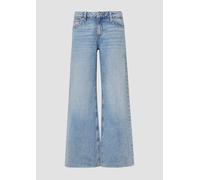 Jeans Catie / Slim Fit / Mid Rise / Wide Leg | QS x Vanessa Mai 34/30 blau 2173726.53Y7.34_30