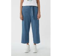 Jeans-Culotte aus fließendem Lyocellmix blau 44