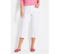 Jeans-Culotte VERA im 5-Pocket-Stil weiß 23 3/4-Länge