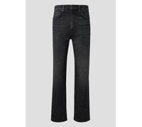 Relax-fit-Jeans QS "Style Devon", Herren, Gr. 36, Länge 34, grau (dunkelgrau), Denim/Jeans, Obermaterial: 99% Baumwolle, 1% Elasthan, unifarben, relaxed fit knöchellang, Jeans, im Five-Pocket Style (5