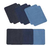 Jeans Flicken zum Aufbügeln,12 Stück Flicken zum Aufbügeln,Innen und Außen Patches,Bügelflicken Jeans Aufbügelflicken für Kinder Erwachsene(12.5 cm x 9.5 cm)
