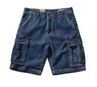 Jeans Herren Kurz, Herren-Shorts Jeans, Sommer Bermuda Shorts Stretch Regular Fit Kurze Jeanshose Low Waist Push Up Jeanshosen Mit Taschen Retroshorts Leichte Outdoor Jeansshorts Flex Schlupfjeans