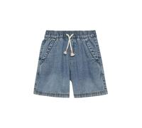 Bermudas S.OLIVER JUNIOR, Jungen, Gr. 110, N-Gr, blau used, Web, Obermaterial: 100% Baumwolle, bequem ca. Mitte Oberschenkel, Hosen Bermudas (69933426-110) blau used