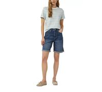 Shorts S.OLIVER, Damen, Gr. 34, N-Gr, dunkelblau, Denim/Jeans, Obermaterial: 98% Baumwolle, 2% Elasthan, unifarben, kniefrei, Hosen Shorts, Jeans-Shorts mit Stretch (49295328-34) dunkelblau