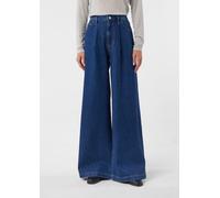 Jeans mit Extra Wide Leg und Bundfalten blau 42/REG