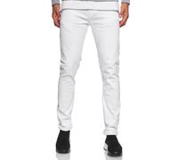 Straight-Jeans RUSTY NEAL "MELVIN", Herren, Gr. 29, Länge 32, weiß, 98% Baumwolle, 2% Elasthan, unifarben, lang, Jeans, im klassischen 5-Pocket-Stil (86586168-29) weiß