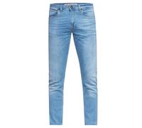 Straight-Jeans RUSTY NEAL "MELVIN", Herren, Gr. 33, Länge 32, blau (hellblau), 98% Baumwolle, 2% Elasthan, unifarben, lang, Jeans Straight-Jeans, im klassischen 5-Pocket-Stil (40533242-33) hellblau