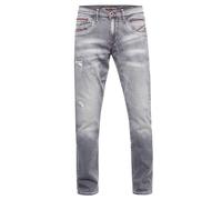 Straight-Jeans RUSTY NEAL "ODAR" Gr. 32, US-Größen, grau Herren Jeans Straight Fit Mit farblich abgesetzten Ziernähten (84450100-32)