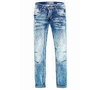 Bequeme Jeans RUSTY NEAL Gr. 30, Länge 34, blau (hellblau) Herren Jeans Straight-fit-Jeans Straight Fit mit cooler Waschung (26096305-30)
