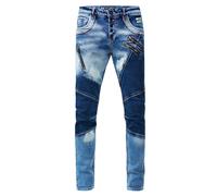 Straight-Jeans RUSTY NEAL "URUMA" Gr. 36, US-Größen, blau (blau, denim) Herren Jeans Straight Fit mit trendigen Zierelementen (32281405-36)