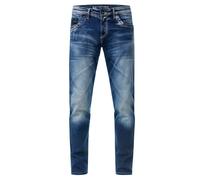RUSTY NEAL® Jeans YAMATO mit farblich abgesetzten Nähten, blau, W36/L32 Blue Used