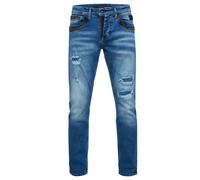 Straight-Jeans RUSTY NEAL "YOKOTE" Gr. 31, US-Größen, blau Herren Jeans Straight Fit mit farblich abgesetzten Details (30756419-31)