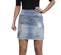 Jeans Hosenrock Damen, Rock Sommer Damen Kurz Jeans Minirock Damenrock Mini Sommerrock Hosenrock Y2k Asymmetrische Skort Bleistiftrock Elegant Jeansrock Hüftrock High Waist a Linie Jeansskirt Denim