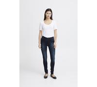 Regular-fit-Jeans ICHI "Jeans IHERIN", Damen, Gr. 30, Länge 32, blau (medium blau), Obermaterial: 98% Baumwolle CO. 2% Elasthan EL., Jeans (12876704-30) medium blau