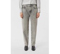 Jeans im Destroyed-Look mit Schmucksteinen grau 38