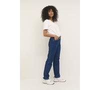 KAFFE Jeans KAvicky Damen Jeans Jeanshose Straight mit Geradem Bein Hose mit Hoher Bund Medium Blue Washed Denim 36