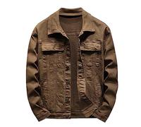 Jeans jacken für Herren Lederjacke Herren Winter Jeans gefüttert Herren Felljacke Herren Kurzmantel Herren Coole Lederjacken Herren cordjacke Warehouse Clearance gefütterte Jeansjacke Herren