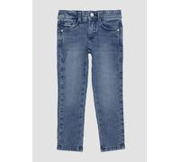 s.Oliver RED LABEL Regular Fit Slim Leg Jeans mit Baumwolle Modell 'KATHY' in Blau, Größe 110