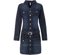 Jeans Kleid mit Gürtel 46