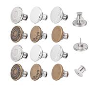 Jeans Knopf Buttons,Jeans KnöPfe Bundknopf,HosenknöPfe für Jeans KnöPfe Ohne NäHen Adjustable Jeansknopf Reparaturset,Abnehmbare Hosenknopf Nieten,FüR JeansknöPfe Zum Schrauben (Mehrere Farben)